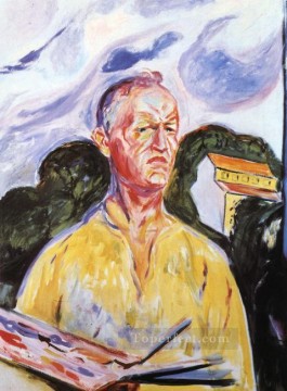 Edvard Munch Painting - Autorretrato en ekely 1926 Edvard Munch